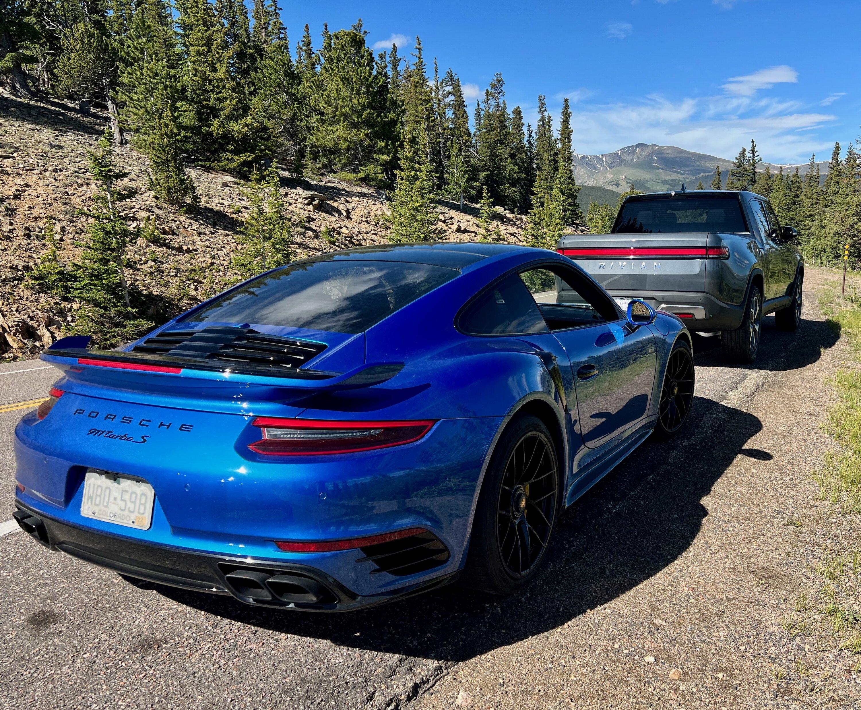 Rivian R1T R1S PFBZ Perspective: R1T Owner Summary: Incredible! Rivian and Porsche Squaw July 1 2022 - 6
