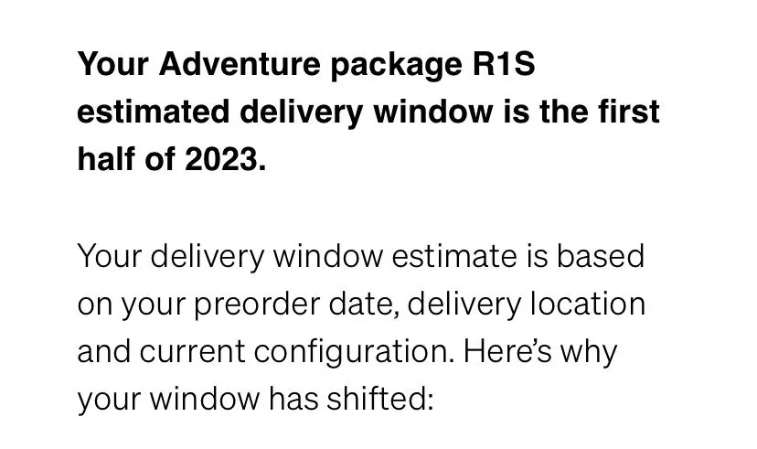 Rivian R1T R1S R1S Delivery Update Email (June 30, 2022) 4B0BFC2A-AEB8-46DE-A7F8-25A3DCD33CAE