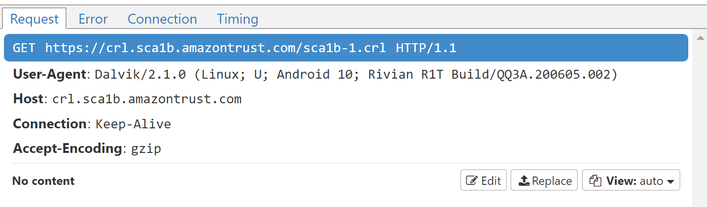 Rivian R1T R1S R1T Network Traffic 1657122335523