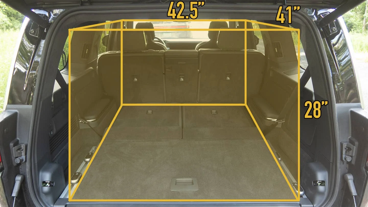 Rivian R1T R1S R1S Dimensions & Measurements: Cargo Area, Trunk, Frunk, Storage Volume m_rear-THIRD-ROW-DOWN-IMG_4121-copy