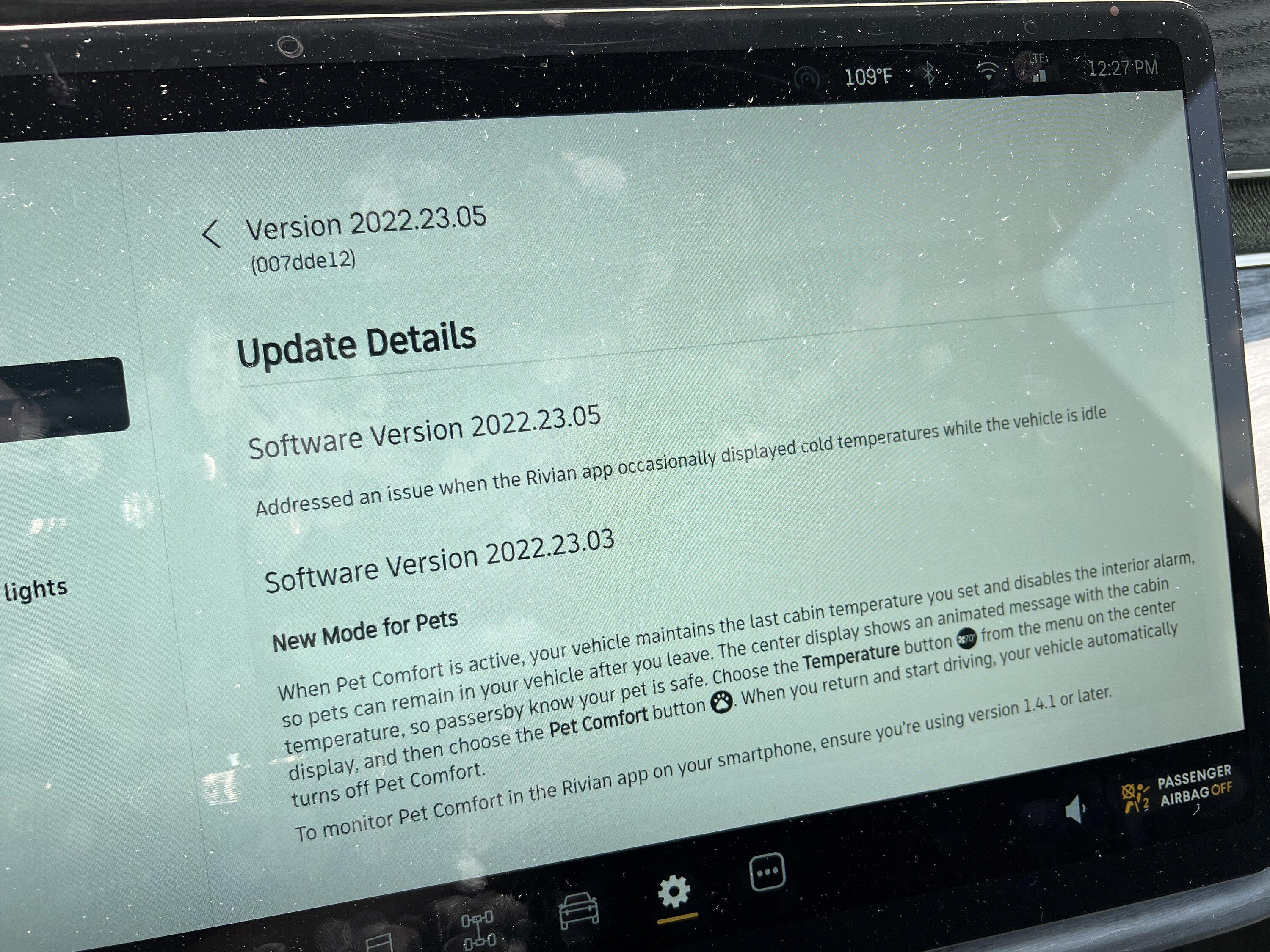 Rivian R1T R1S 2022.23.3 OTA Update: Pet Mode, Parking Front Camera View, Cabin Light Adjustment, Updated Energy App & More 7CACFDDF-99F5-4D85-B973-C037AD3494AB
