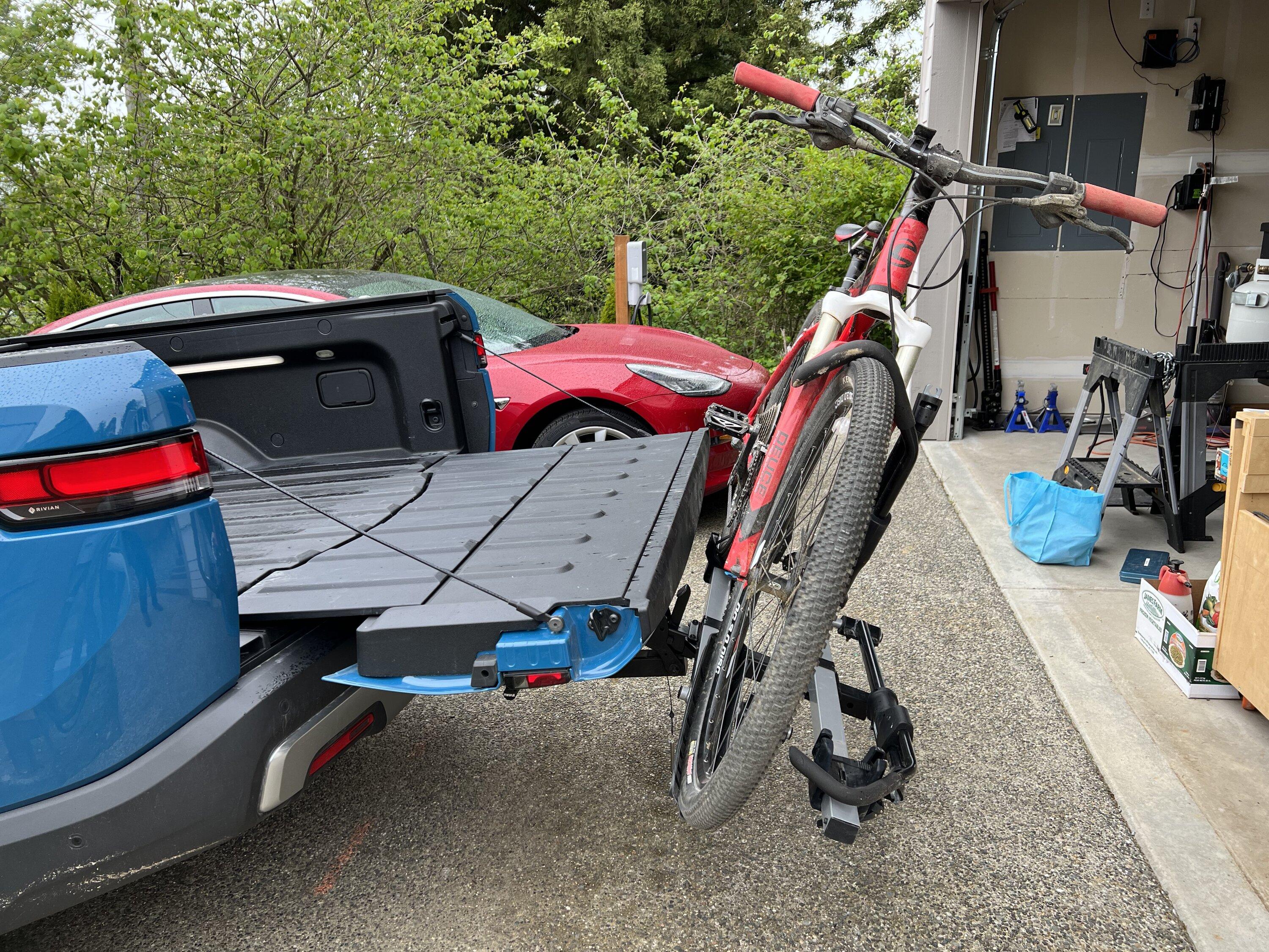Rivian R1T R1S Kuat NV2 bike rack on R1T 229C7D52-449E-48AE-A130-7D46F411AAFB