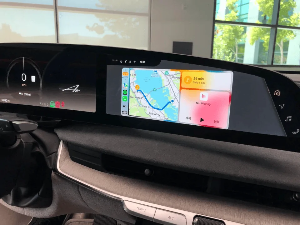 Rivian R1T R1S Lucid Testing Apple Carplay 1657671980790