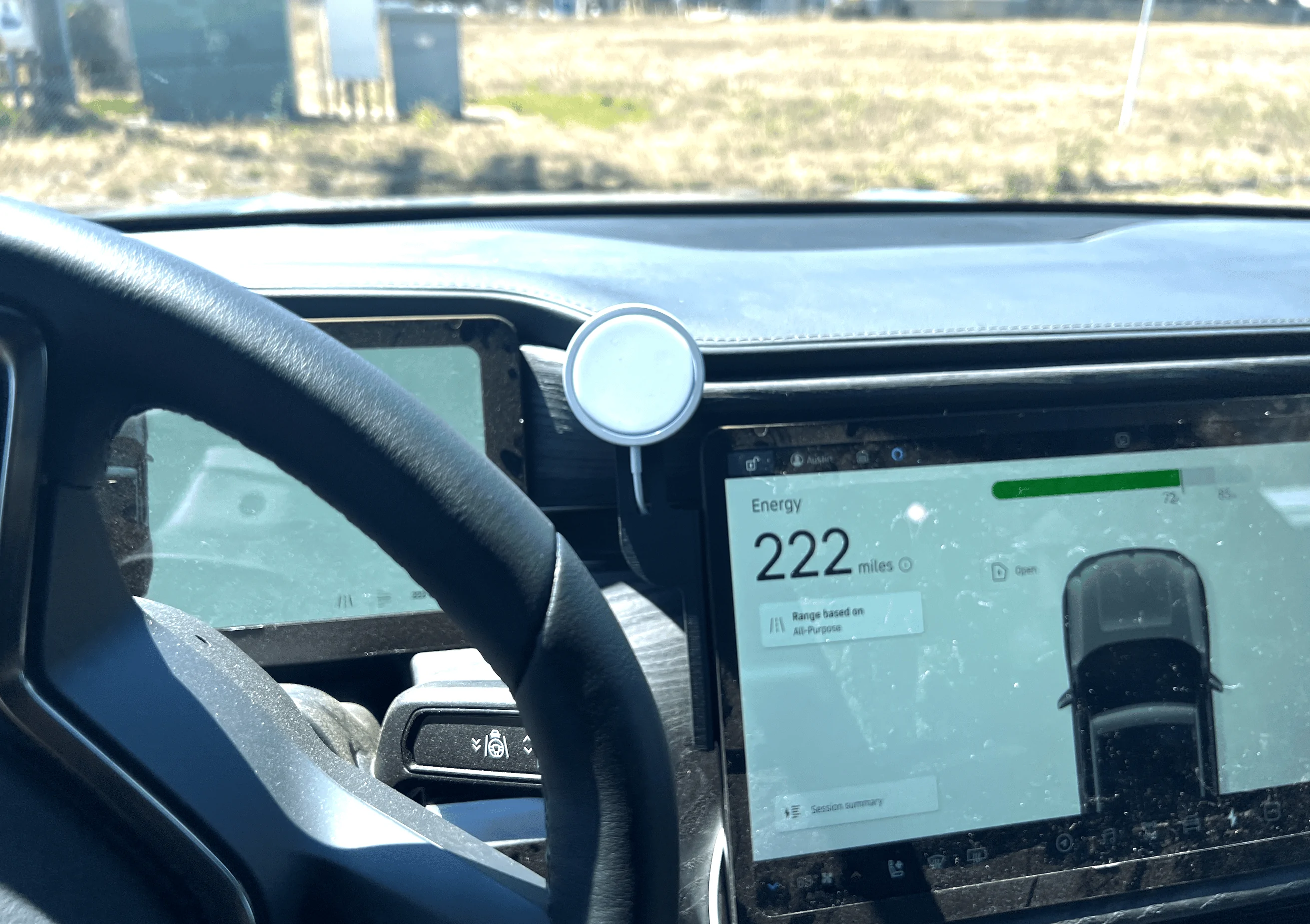 Rivian R1T R1S Mounting a cell phone.  Has anyone done it? Screen Shot 2022-07-13 at 10.15.19 PM