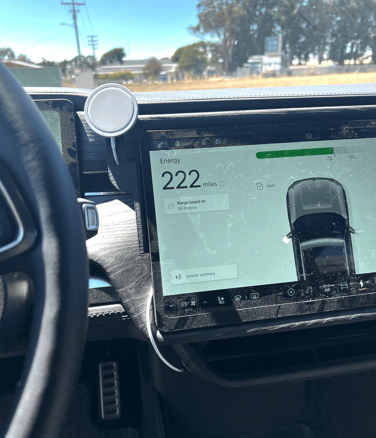 Rivian R1T R1S Mounting a cell phone.  Has anyone done it? Screen Shot 2022-07-13 at 10.17.51 PM