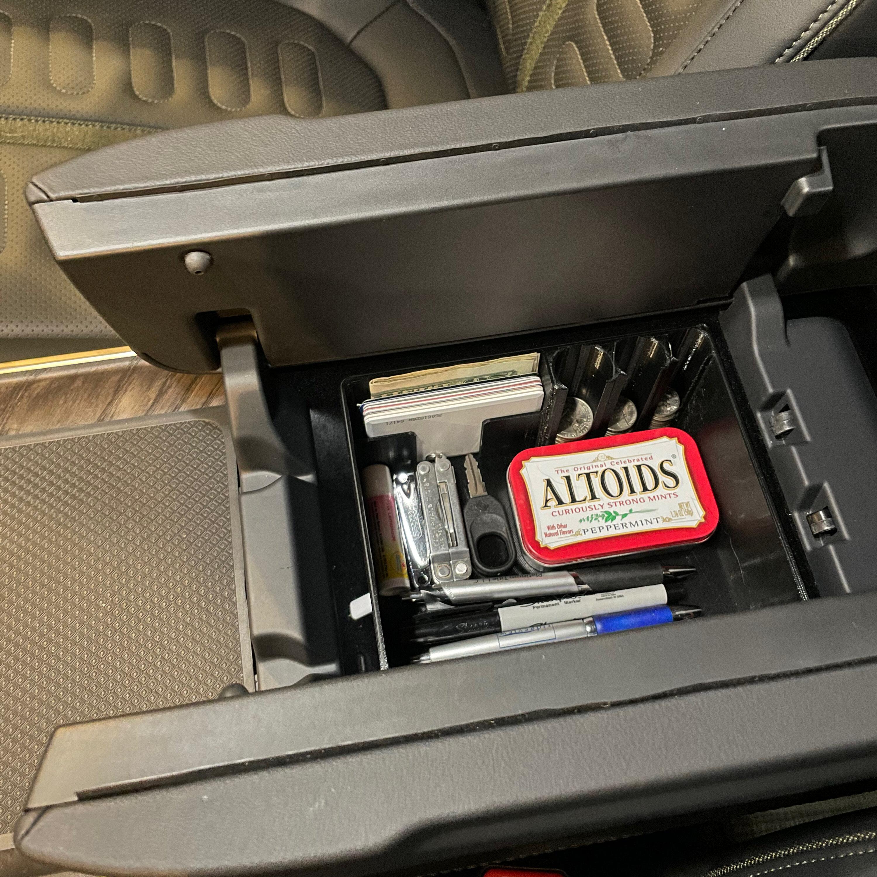 Rivian R1T R1S 3D Print Center Console Organizer - installed photos & design files IMG_4633