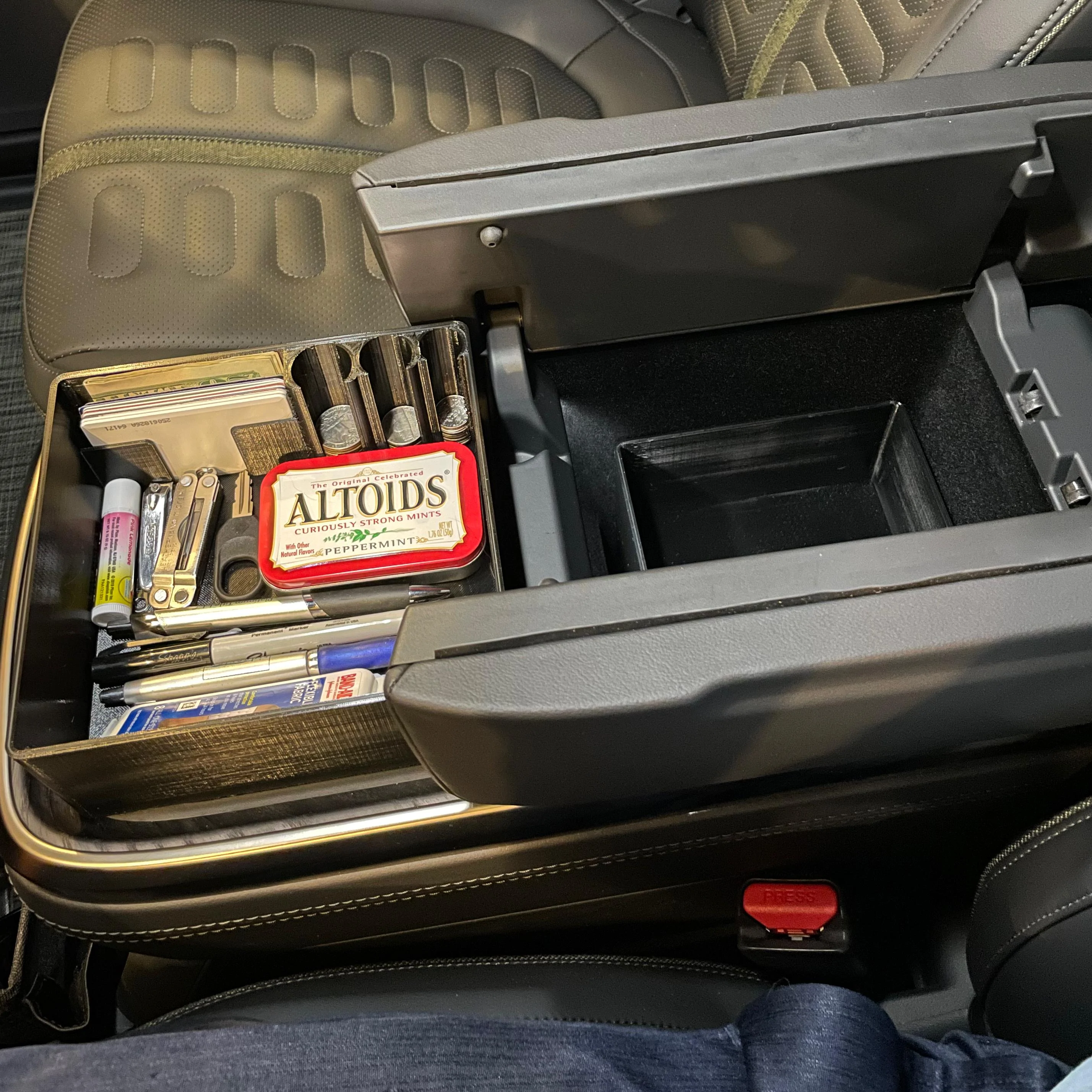 Rivian R1T R1S 3D Print Center Console Organizer - installed photos & design files IMG_4634