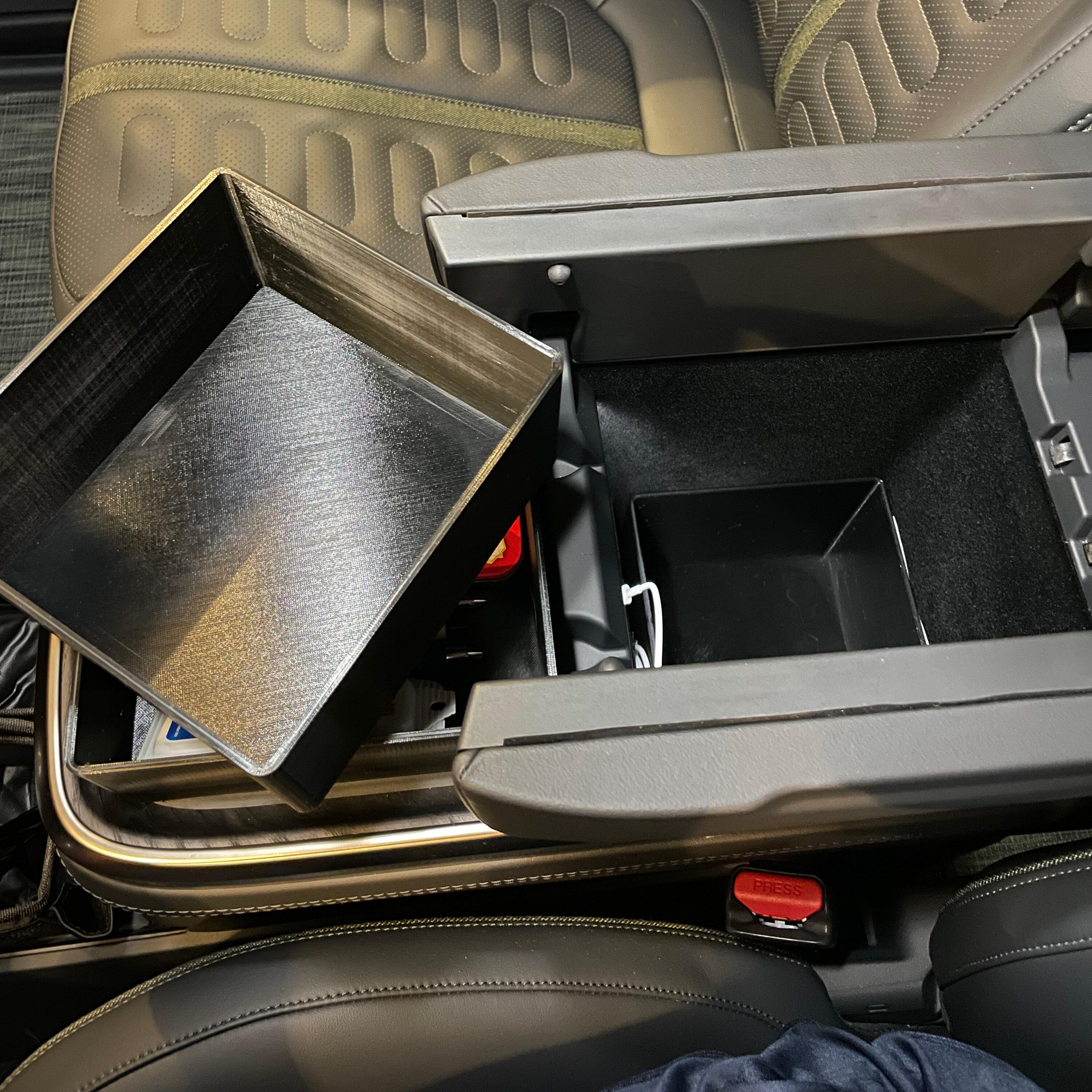 Rivian R1T R1S 3D Print Center Console Organizer - installed photos & design files IMG_4635