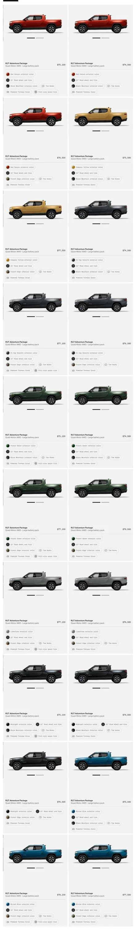 Rivian R1T R1S First look at @ “Introducing the R1 Shop” -- Rivian website to shop for R1T that delivers in 6-8 weeks Screenshot_20220716-184033_Chrom