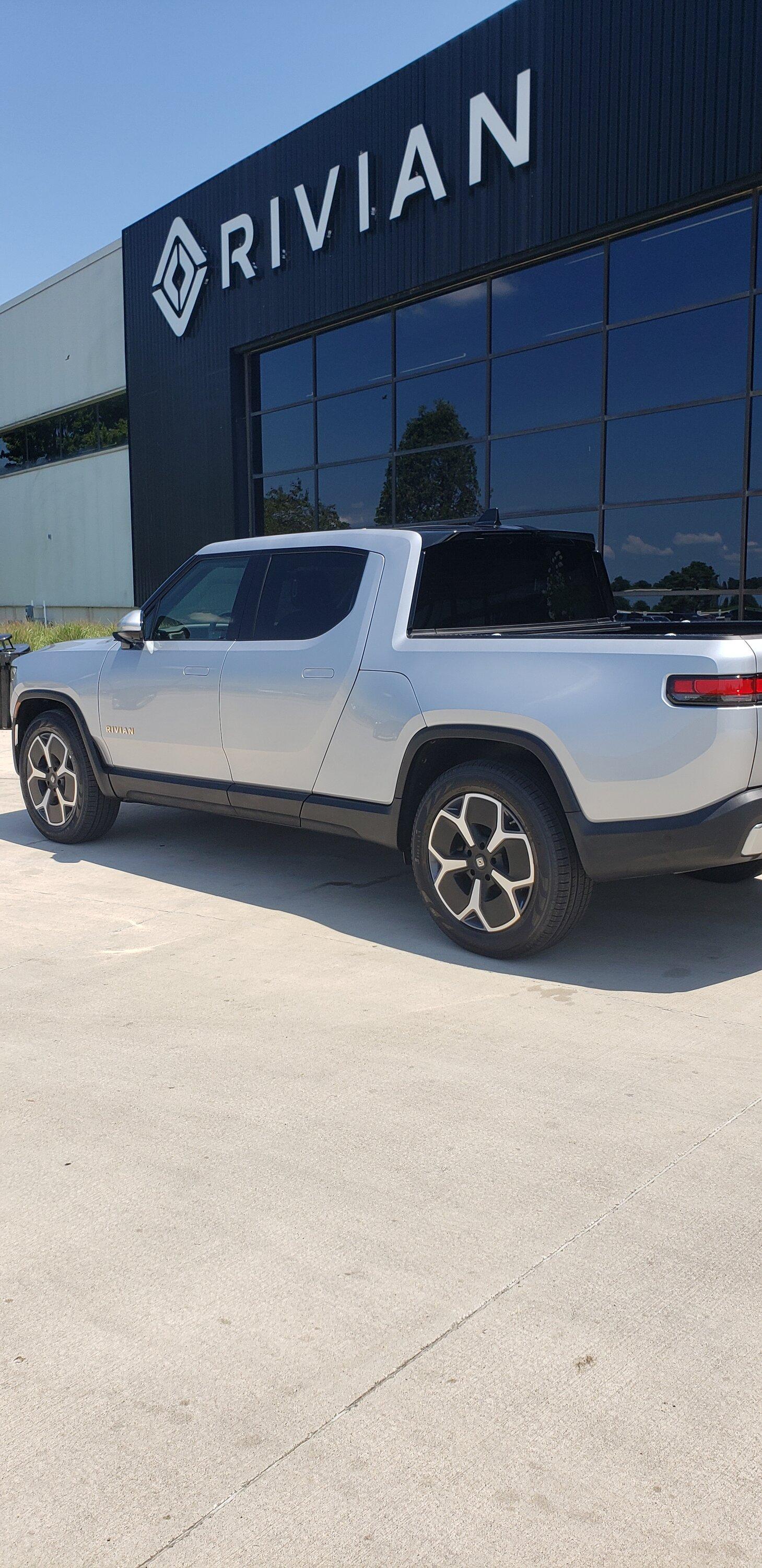 Rivian R1T R1S Rivian Factory Tour and Delivery Experience LA Silver 1