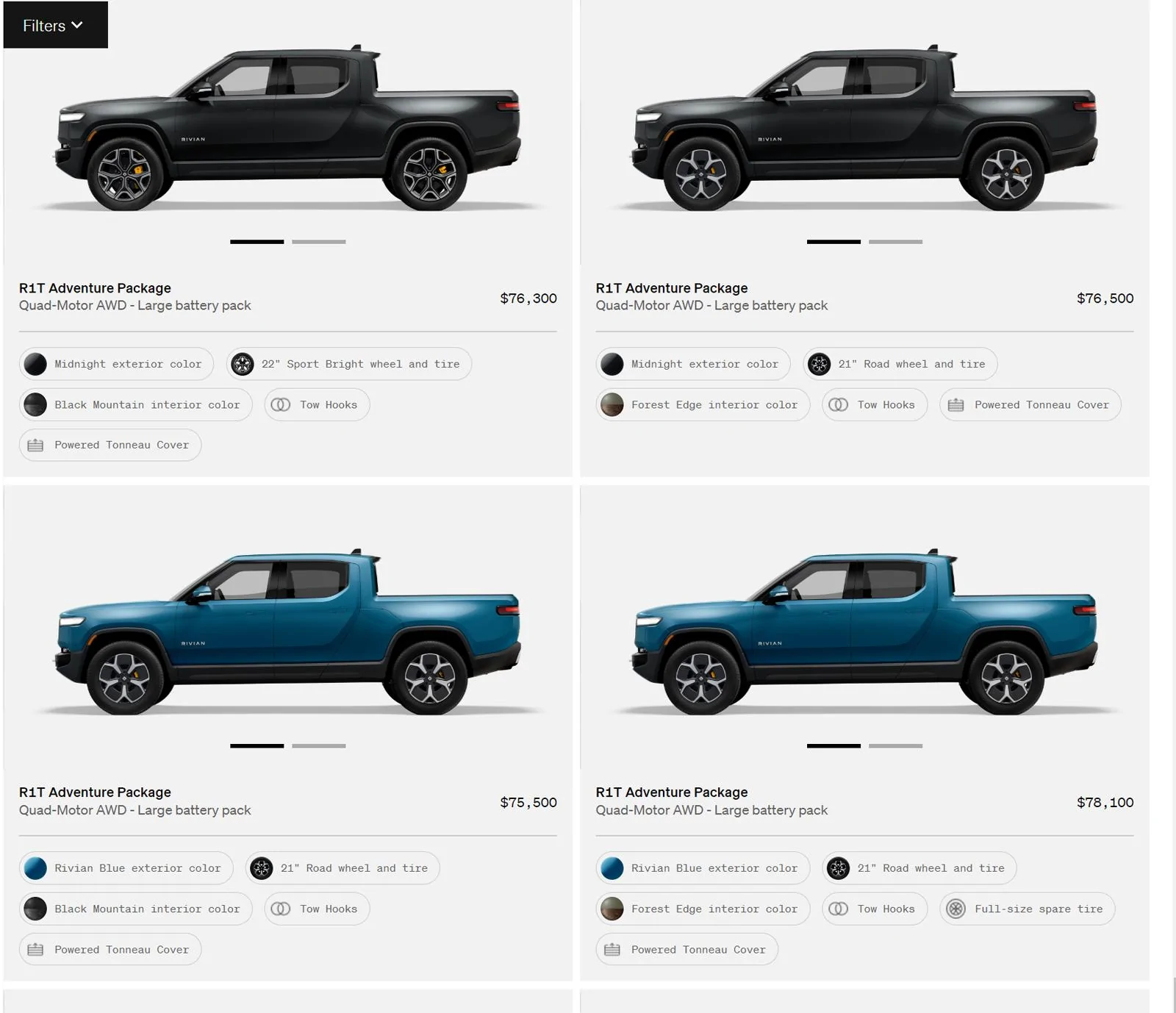 Rivian R1T R1S First look at @ “Introducing the R1 Shop” -- Rivian website to shop for R1T that delivers in 6-8 weeks Shop 5