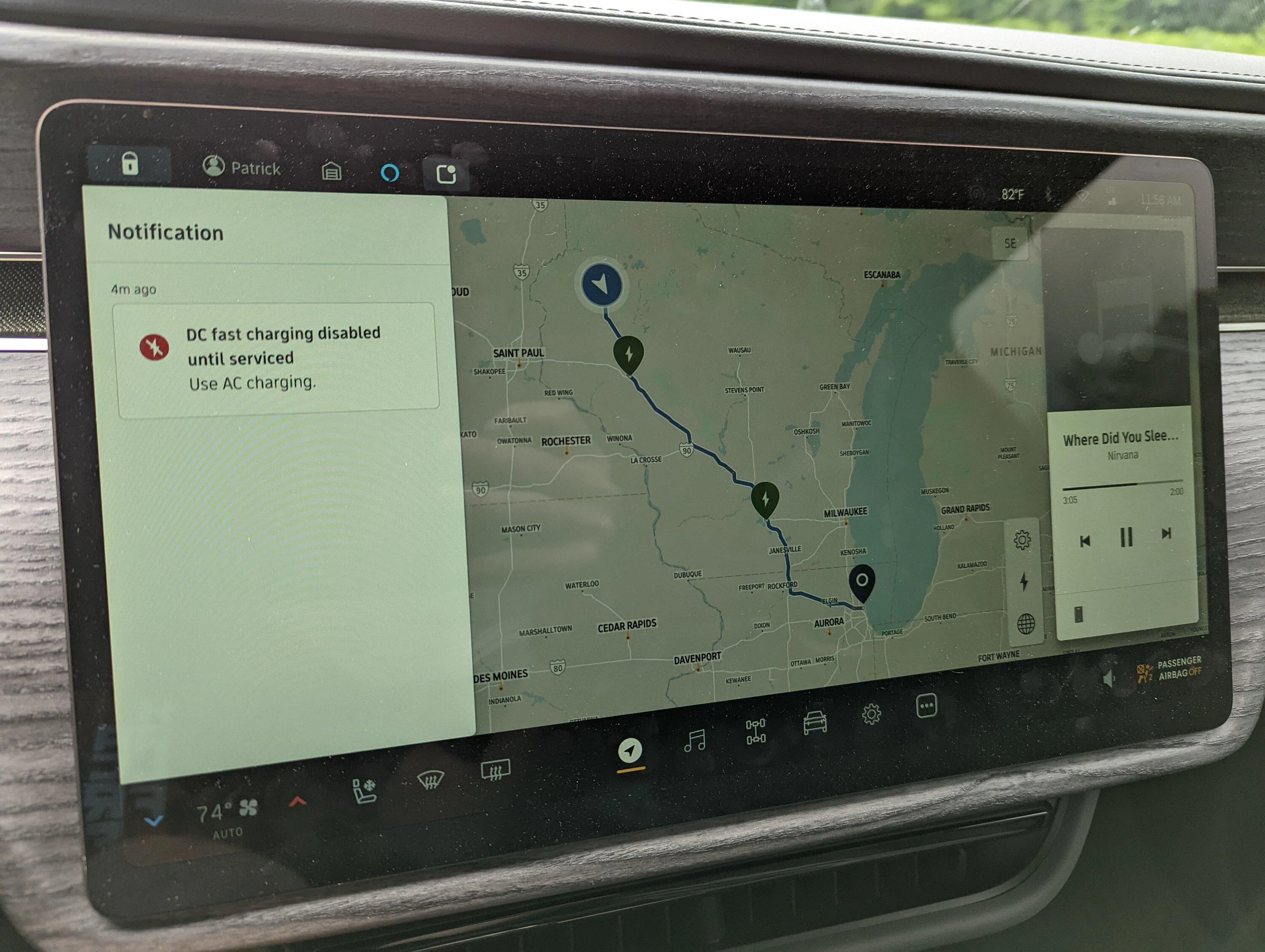 Rivian R1T R1S DC Fast Charging Disabled until Serviced PXL_20220717_165623690