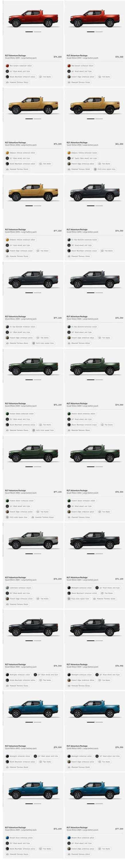 Rivian R1T R1S First look at @ “Introducing the R1 Shop” -- Rivian website to shop for R1T that delivers in 6-8 weeks Screenshot_20220720-131041_Chrom