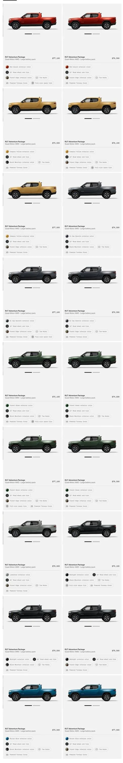 Rivian R1T R1S First look at @ “Introducing the R1 Shop” -- Rivian website to shop for R1T that delivers in 6-8 weeks Screenshot_20220721-115409_Chrom