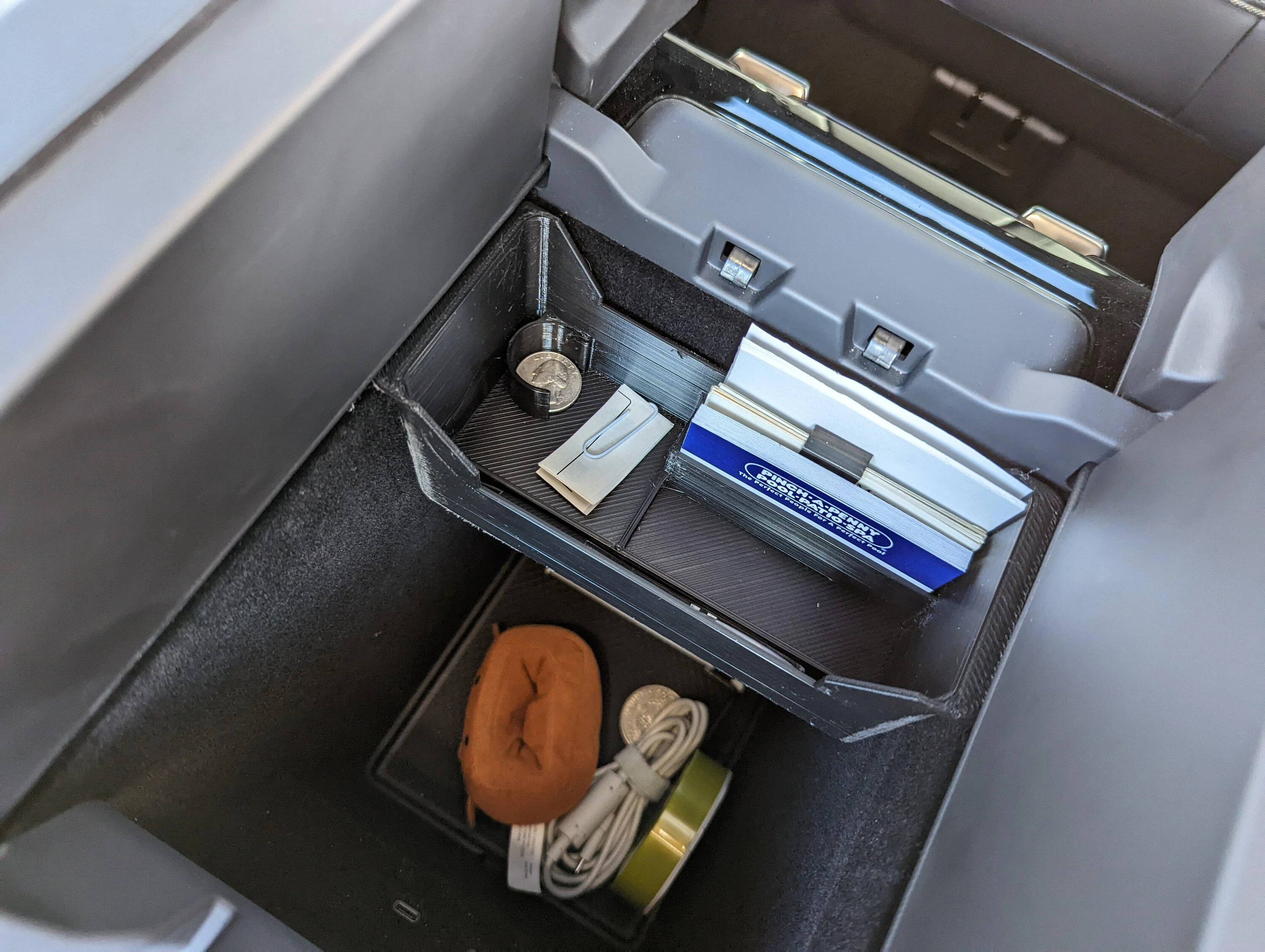 Rivian R1T R1S 3D printed small organizer for the center console PXL_20220724_215223615