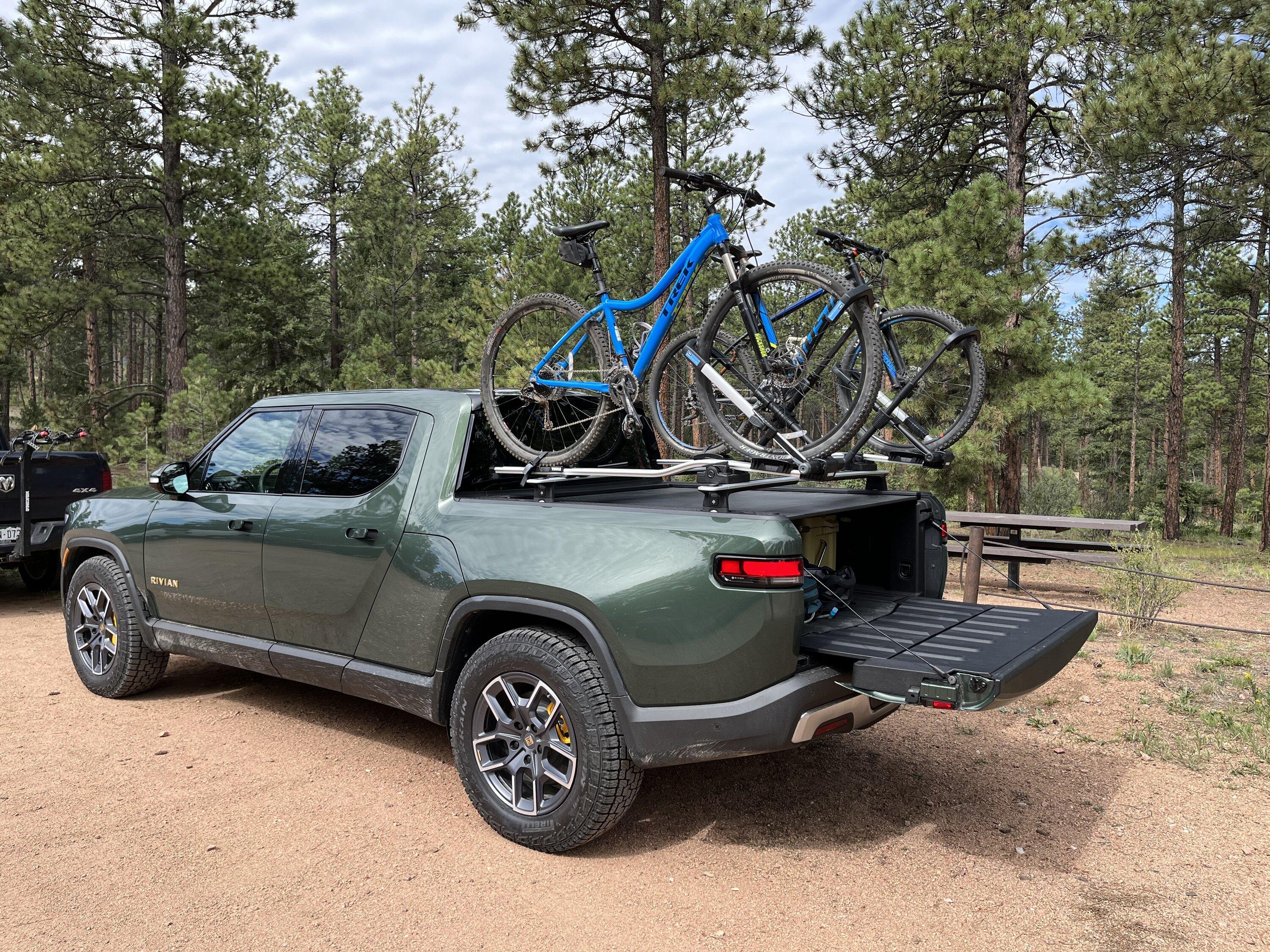 Rivian R1T R1S Question for people with crossbar bike rack DA6024C5-71B4-4F1F-8B57-5139469F8BD6