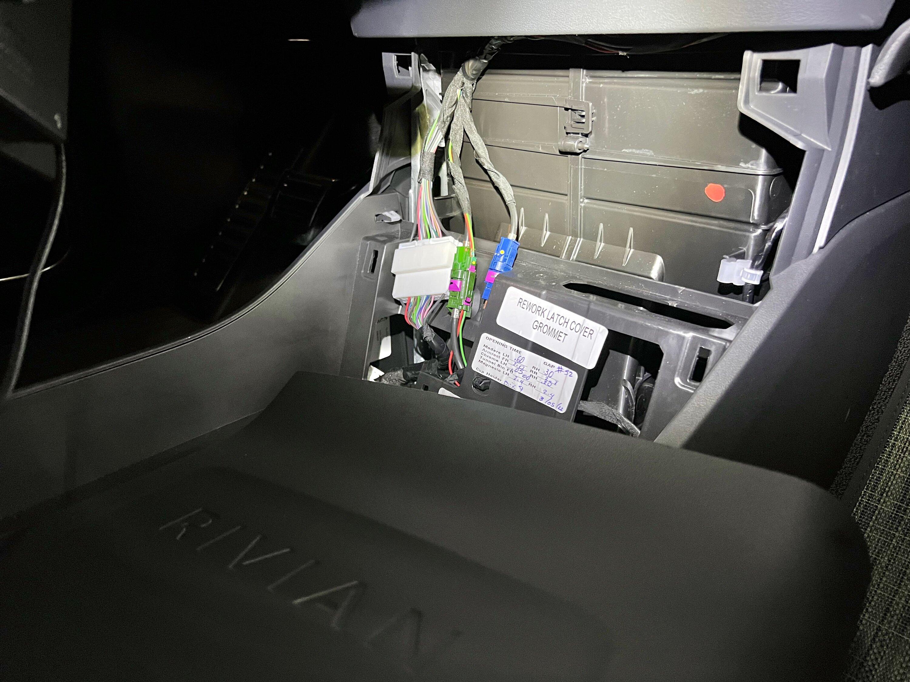 Rivian R1T R1S Hidden notes behind panels IMG_5725