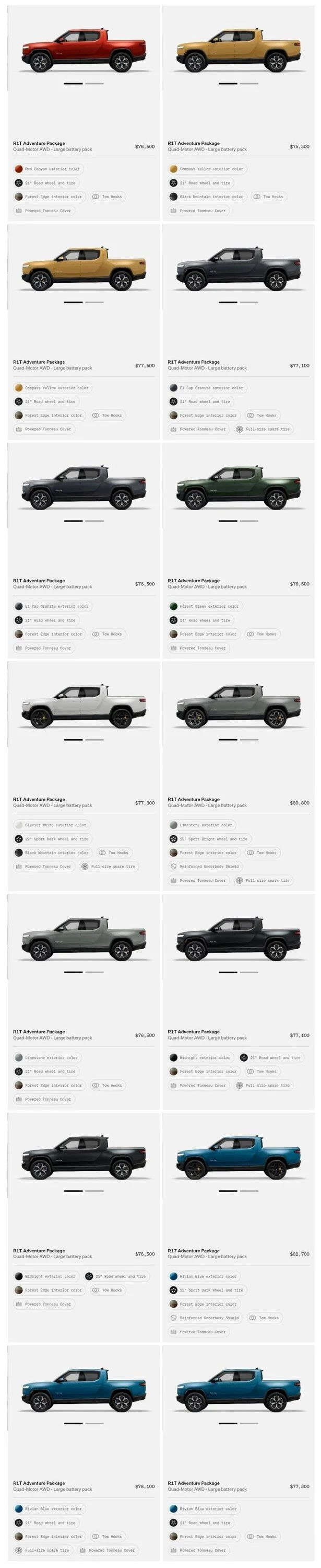 Rivian R1T R1S First look at @ “Introducing the R1 Shop” -- Rivian website to shop for R1T that delivers in 6-8 weeks Screenshot_20220727-142216_Chrom
