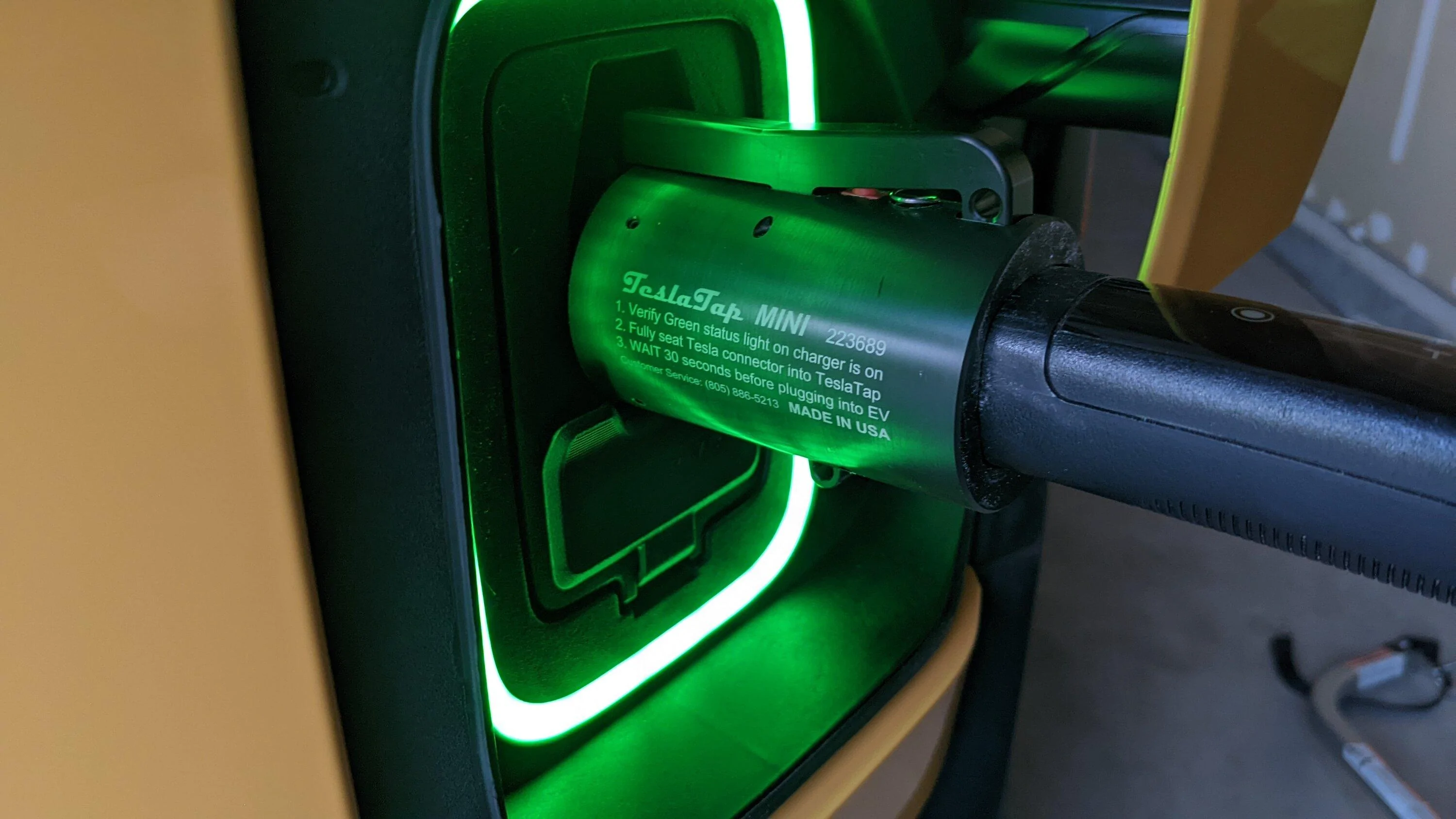 Rivian R1T R1S TeslaTap Mini 60 amp Charging Adapter NOT Compatible with R1T? PXL_20220728_015159873