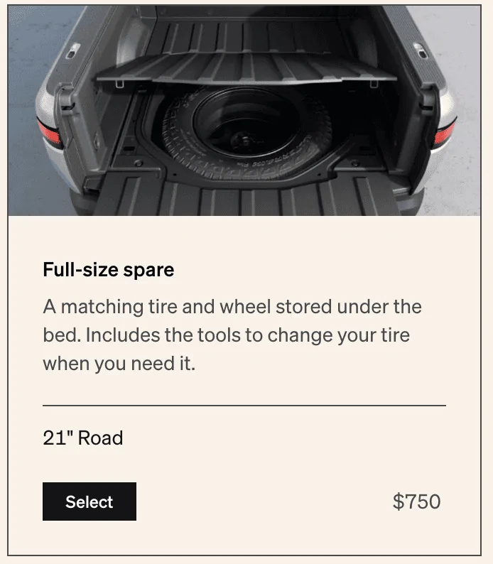 Rivian R1T R1S FS: New 21" Aero Wheel and Tire Set 1659045994828