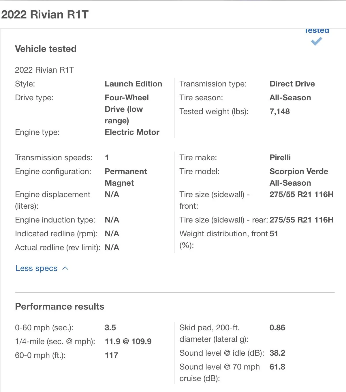 Rivian R1T R1S 2022 Rivian R1T vs. F-150 Lightning : The Closest Finish in Motortrend History C619CD61-60D5-4C52-A90C-B530E6310CFF