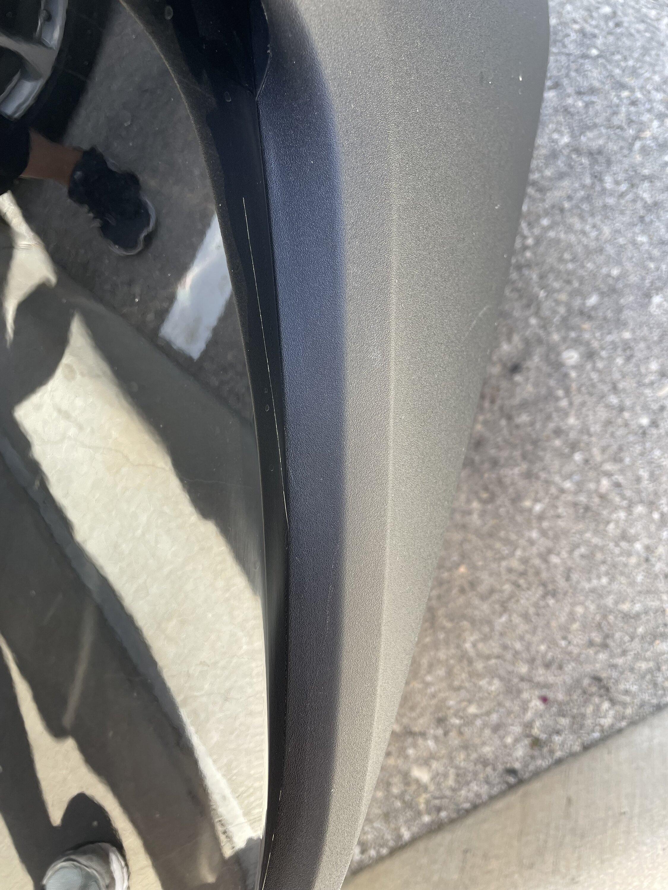 Rivian R1T R1S Scratch found upon drop off at XPEL. Covered by warranty? IMG-9517