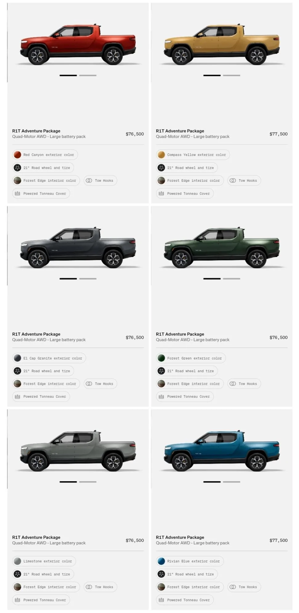 Rivian R1T R1S First look at @ “Introducing the R1 Shop” -- Rivian website to shop for R1T that delivers in 6-8 weeks Screenshot_20220801-162346_Chrom