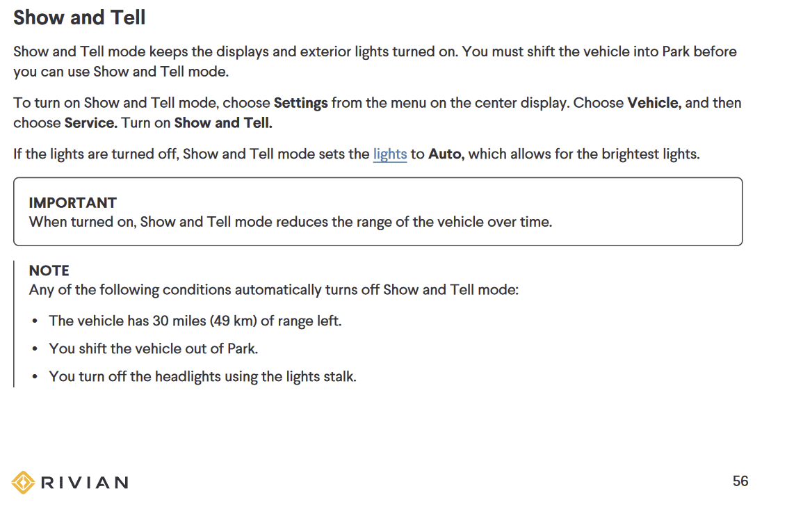 Rivian R1T R1S R1T doesn't shut down 1659561916924