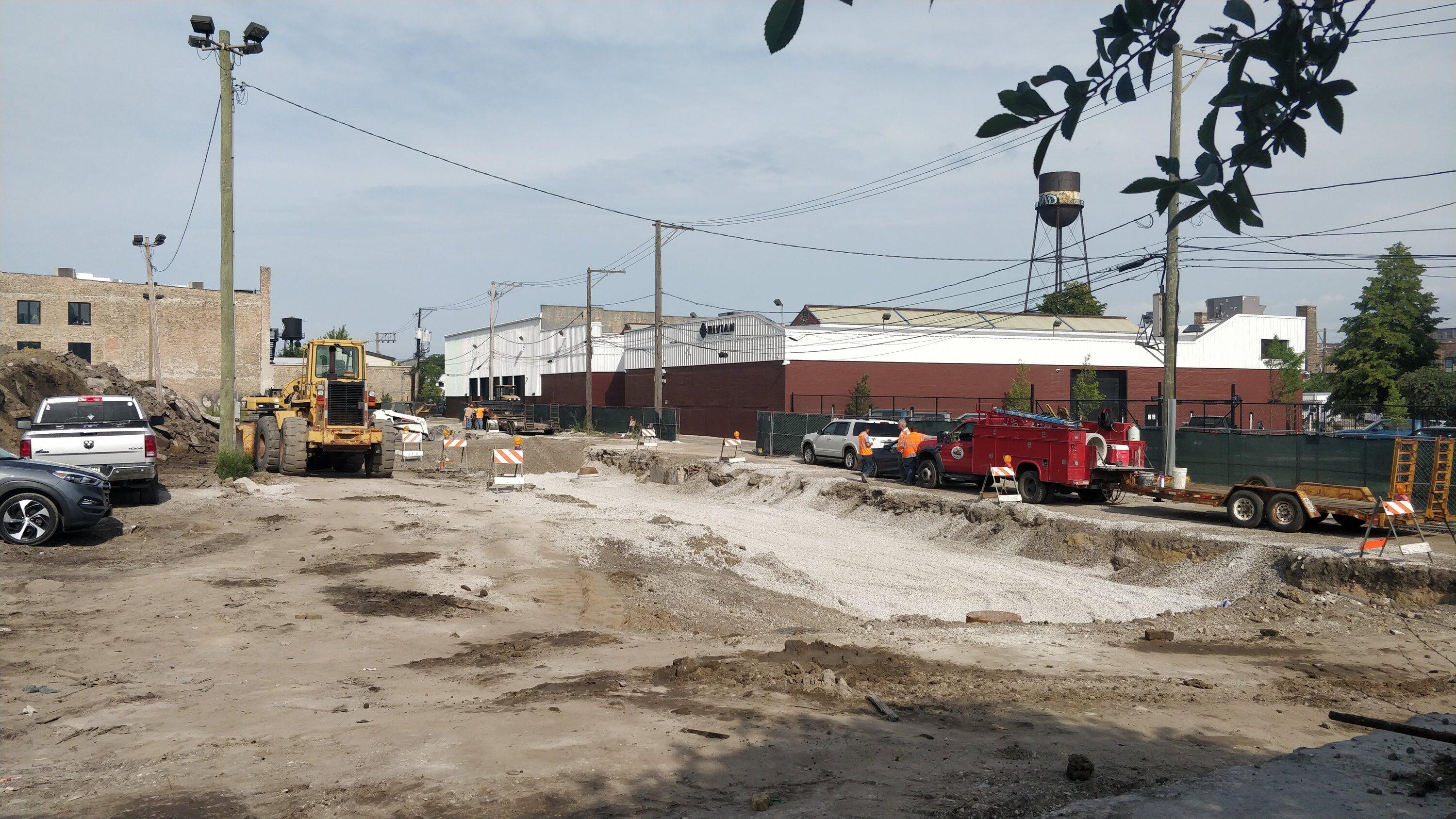 Rivian R1T R1S Chicago Rivian Sales Location Under Construction IMG_20220803_085959