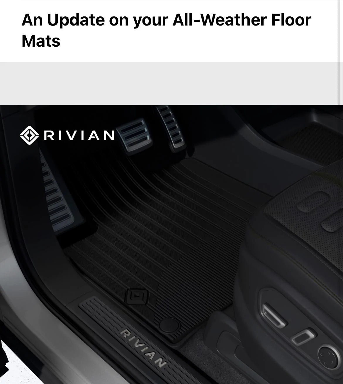 Rivian R1T R1S Where in the world are my All-Weather Floor Mats!? 84621A52-F66F-4EC3-AE9F-D07704CC8149