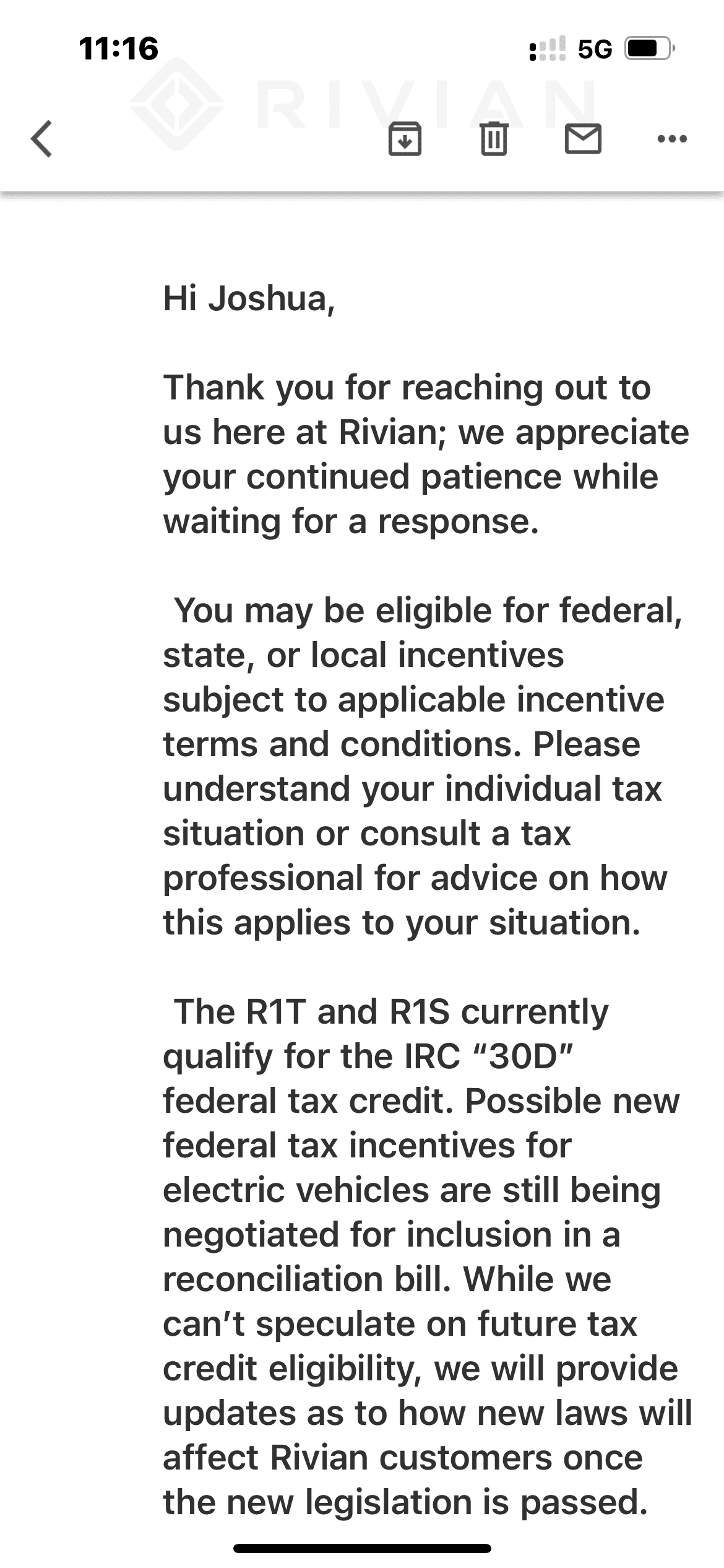 Rivian R1T R1S Let Us Sign Buyers Agreements: A Letter to RJ D99FB0E5-4539-4BBF-8AE6-50D50F94D615