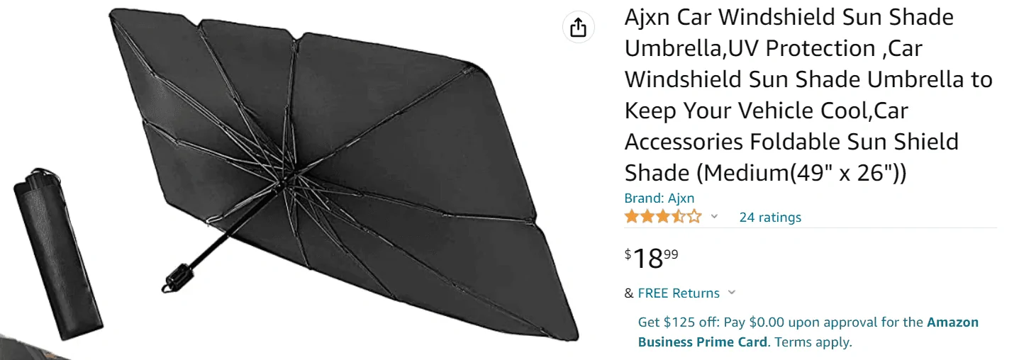 Rivian R1T R1S Recommend a sun shade that fits Screenshot 2022-08-09 180504