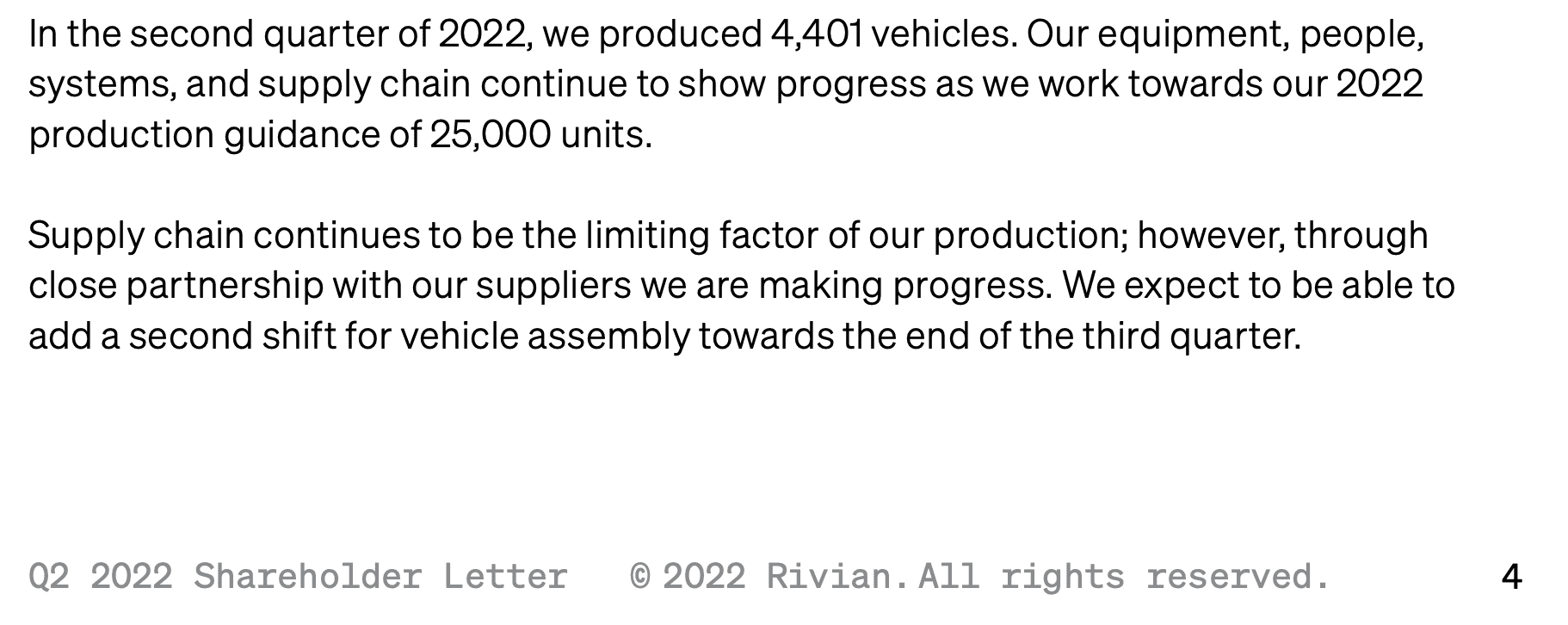 Rivian R1T R1S Rivian Q2 earnings - released with pre and post thoughts. Screen Shot 2022-08-11 at 4.09.33 PM
