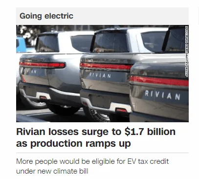Rivian R1T R1S Rivian Q2 earnings - released with pre and post thoughts. 1660314739236
