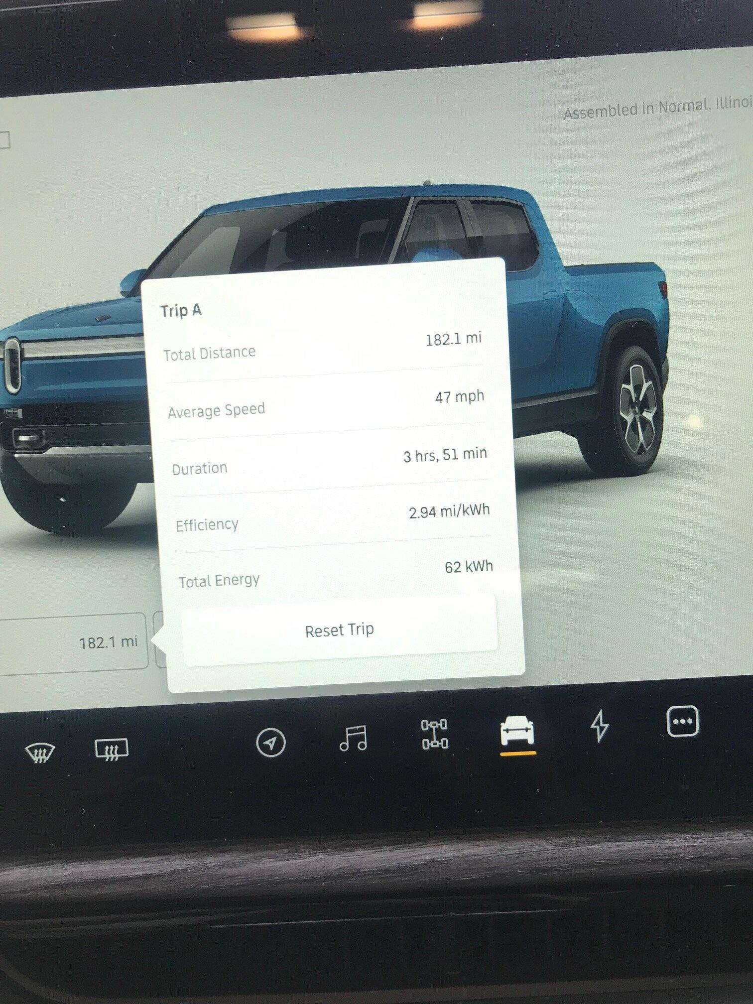 Rivian R1T R1S Rivian R1T Road Trip Efficiency Logs @ 2000 Miles IMG_1843