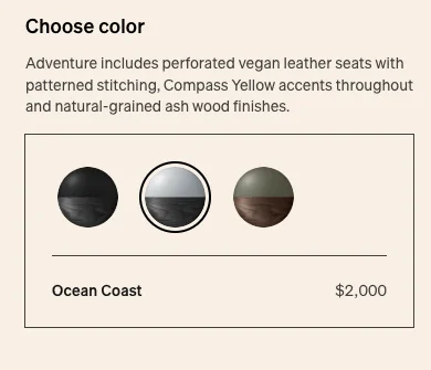 Rivian R1T R1S [Update: Official look at new OC interior w/ dark-stained ash wood] Ocean Coast with BM wood trim are shipping soon according to service center guide 1660843599369