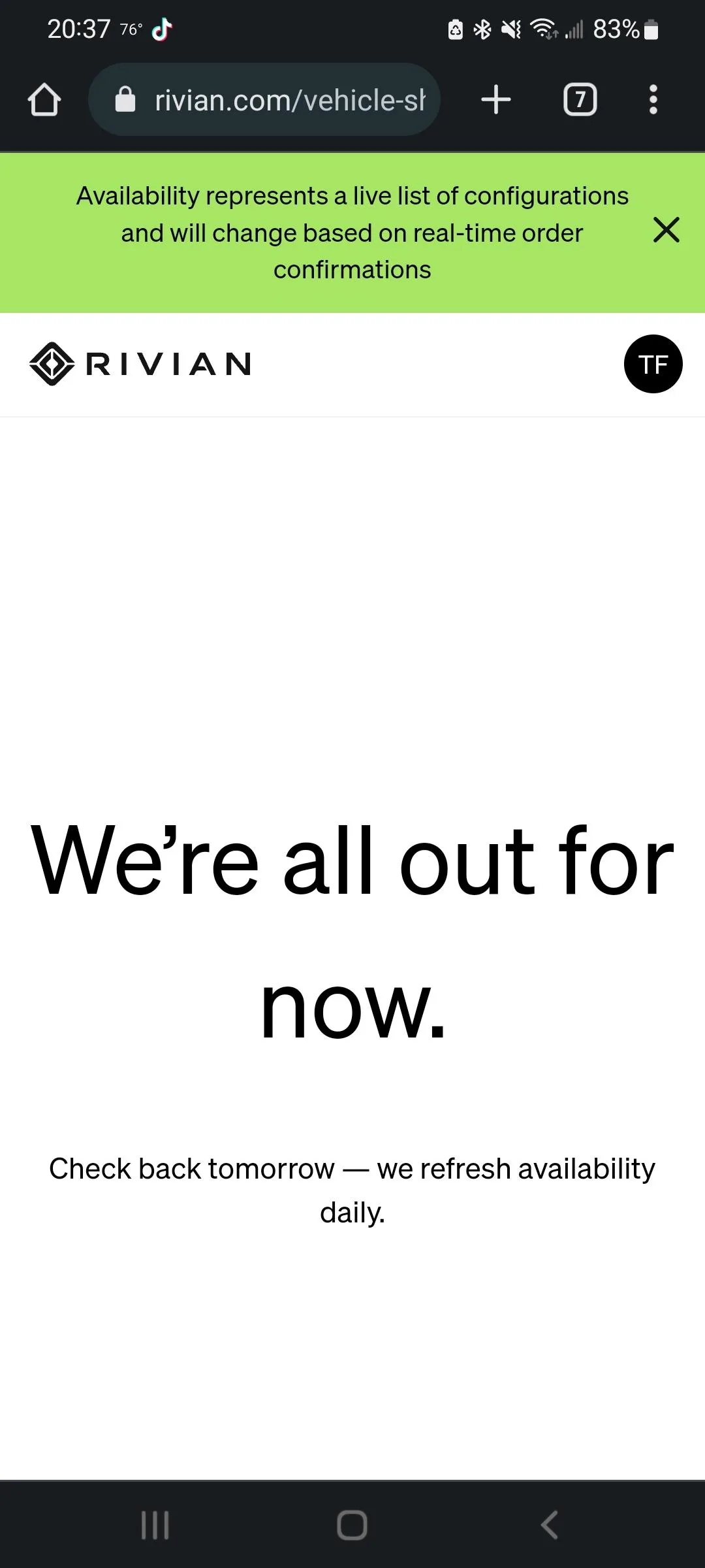 Rivian R1T R1S First look at @ “Introducing the R1 Shop” -- Rivian website to shop for R1T that delivers in 6-8 weeks Screenshot_20220819-203742_Chrom