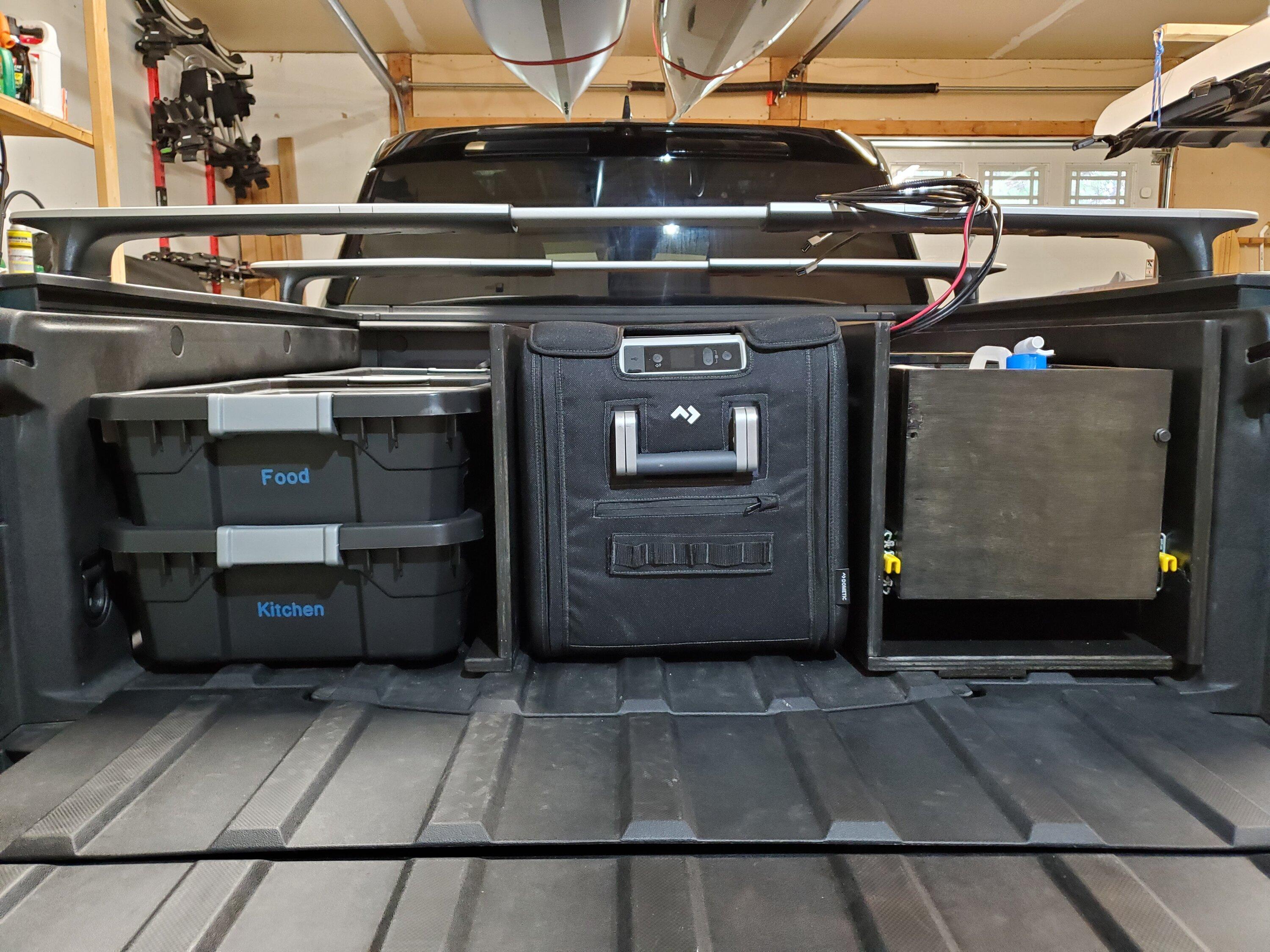 Rivian R1T R1S DIY Camp Kitchen - Bed mounted in R1T (with pictures) 20220812_124348