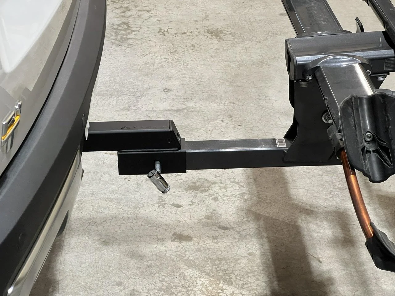 Rivian R1T R1S Installed Kuat NV 2.0 bike rack with Yakima BackSwing 99AFC558-9328-45D9-AE41-B996DFDDC0EE