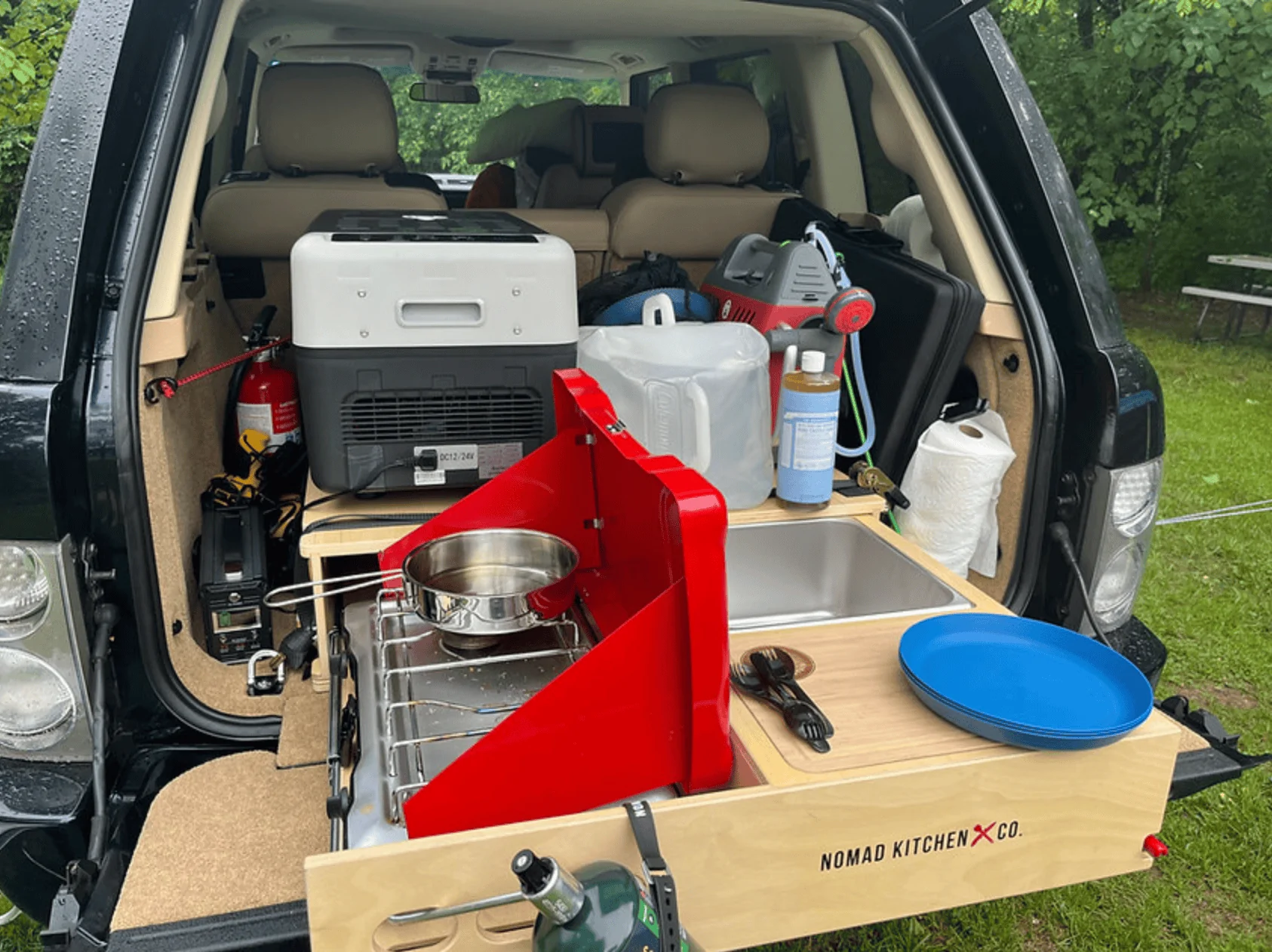 Rivian R1T R1S Nomad: $900 alternative camp kitchen for the bed 1661290270346