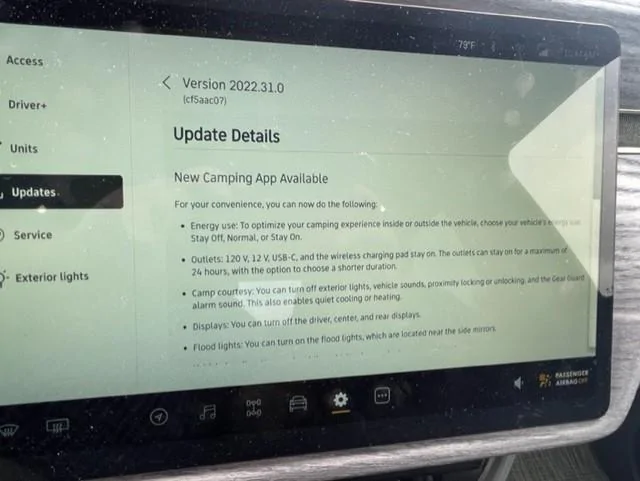 Rivian R1T R1S Software update to 2022.31.0 - tonneau cover not working now RV3