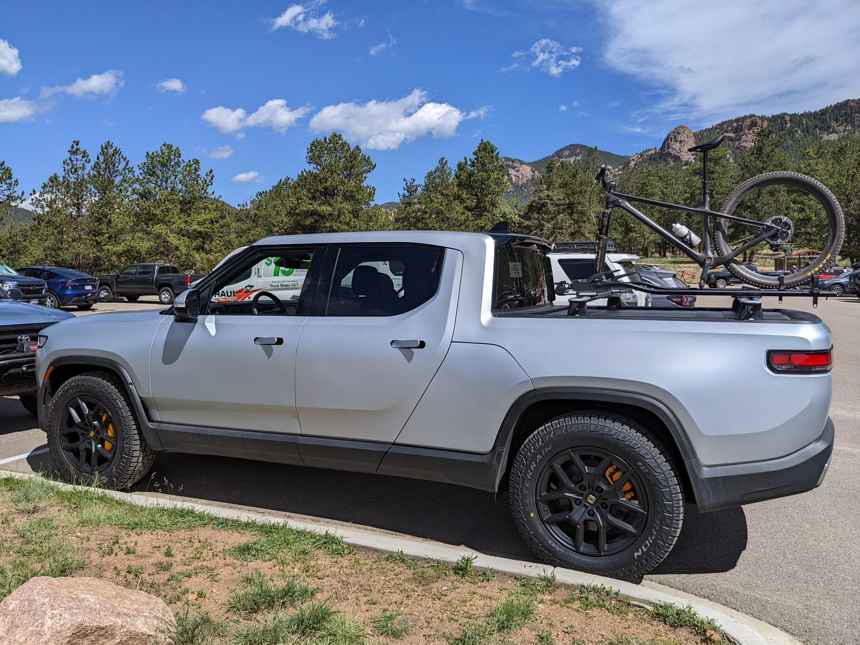 Rivian R1T R1S LA Silver R1T w/ XPEL Stealth PPF Wrap PXL_20220620_162305019