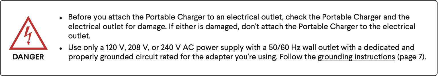 Rivian R1T R1S Official Rivian Portable Charger Guide Screen Shot 2022-08-25 at 1.39.59 PM