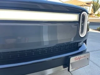 Rivian R1T R1S Homemade front license plate mount for tow hook IMG_9629