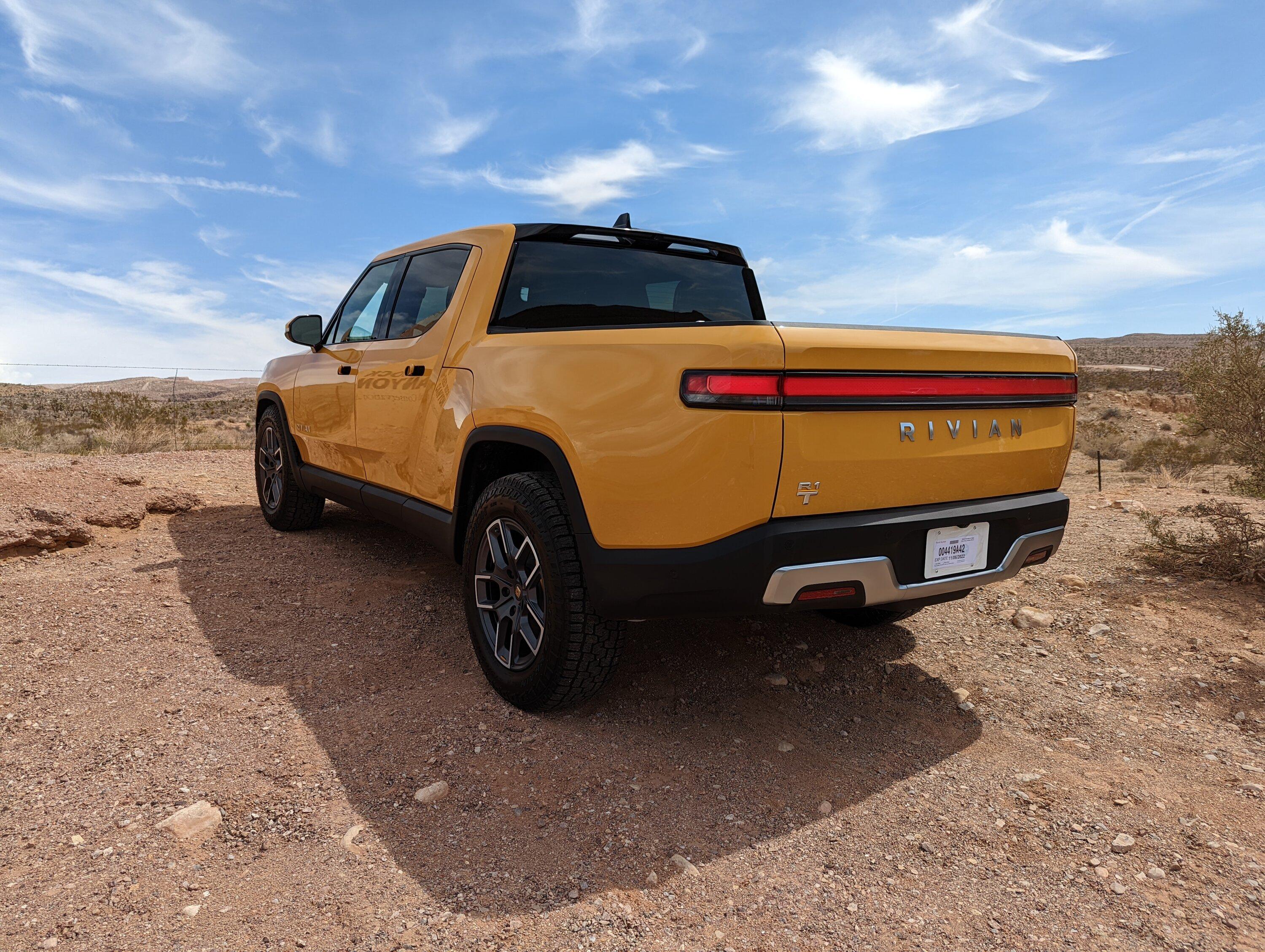 Rivian R1T R1S HERE SHE IS! Compass Yellow R1T Delivered PXL_20220811_175253954