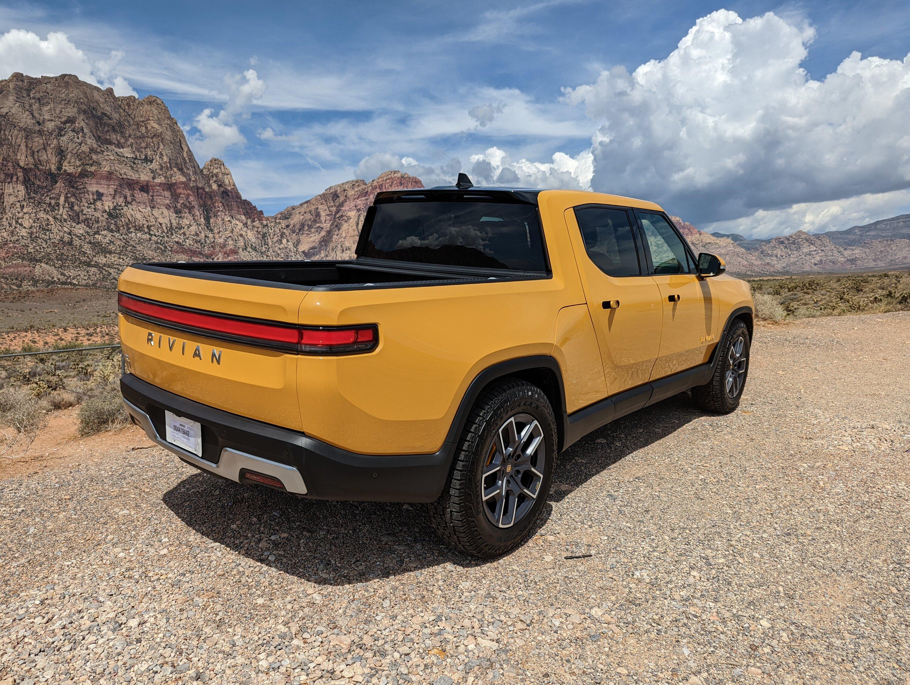 Rivian R1T R1S HERE SHE IS! Compass Yellow R1T Delivered PXL_20220811_180433051