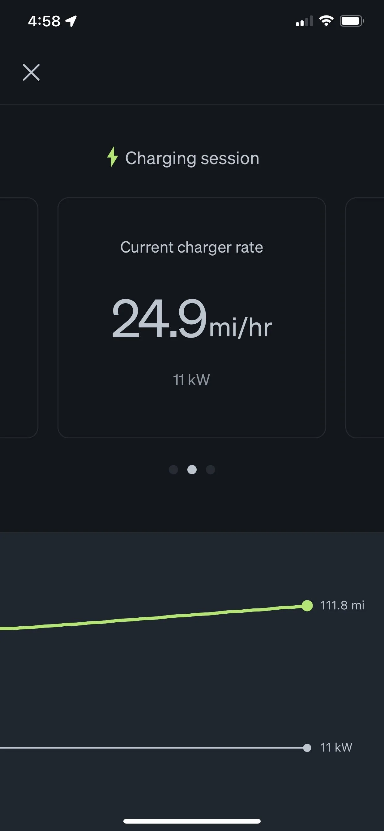 Rivian R1T R1S Not getting more than 20.5 mil/hour charge ( 10 kw Hour ) on Rivian Wall Charger C95C59B8-7D1F-4130-B931-FA9D8502F570