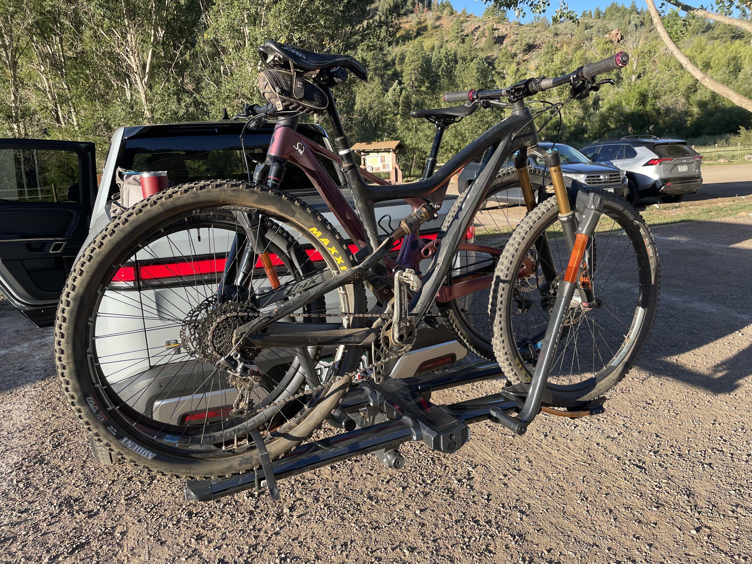 Rivian R1T R1S Bed mounted vs hitch mounted bike rack? 62002D11-1C1F-4660-B95A-BD86A6DDDB13