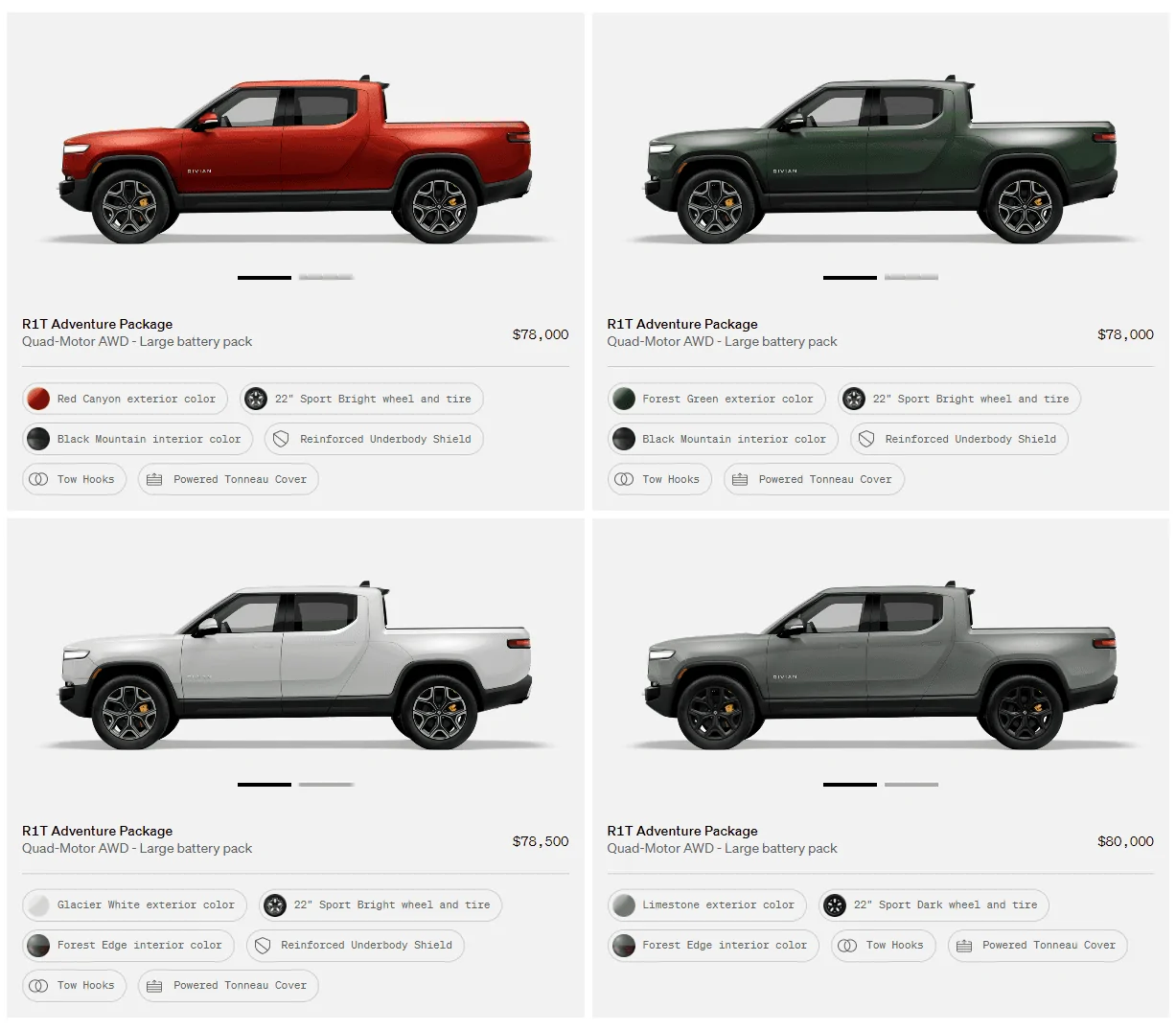 Rivian R1T R1S First look at @ “Introducing the R1 Shop” -- Rivian website to shop for R1T that delivers in 6-8 weeks 1661816901226