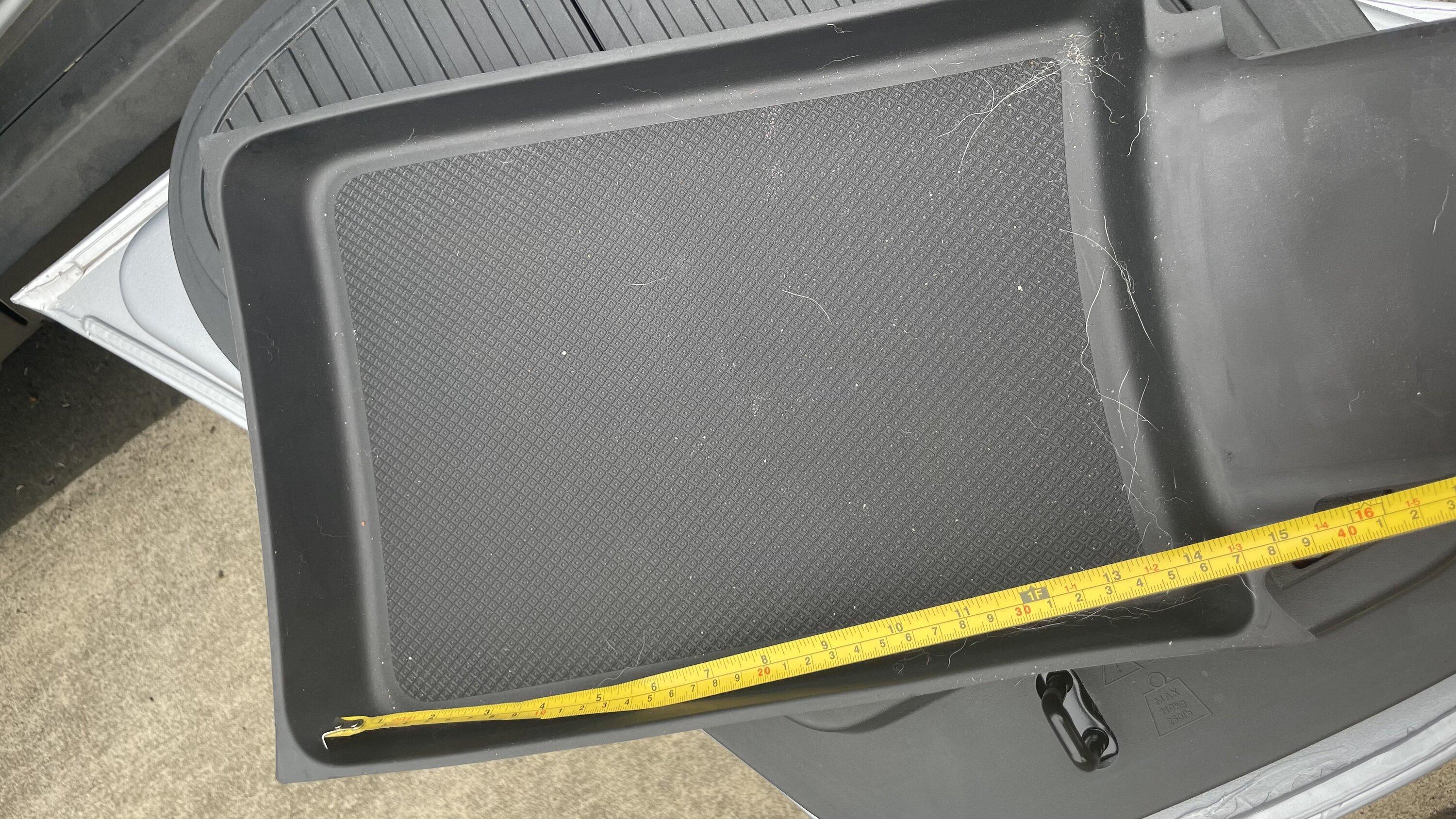 Rivian R1T R1S Dimensions of the floor tray for a cooler? 5F1EA315-A997-4F6F-B141-5BA24217DD0E